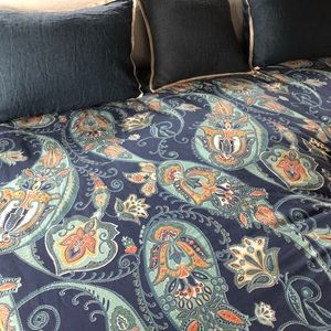 Pottery Barn King Duvet Cover wEuro Pillow Sham